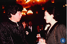 日本テニス協会70周年パーティー美智子妃殿下（当時）と／1983