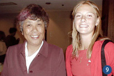 草津国際女子テニス大会シャラポア選手と／2002